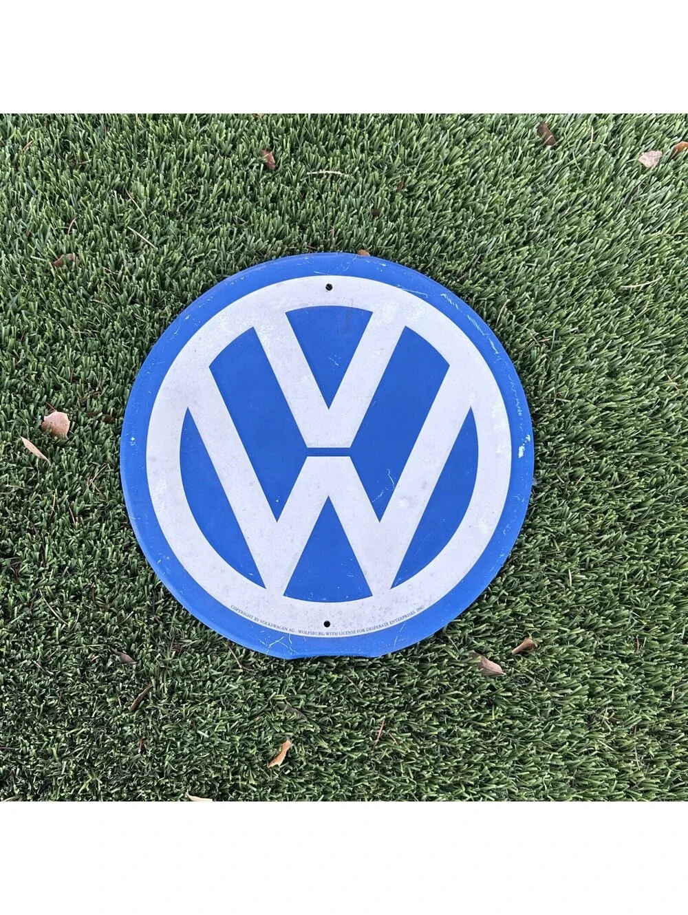VW Volkswagen Service Station-Style Sign